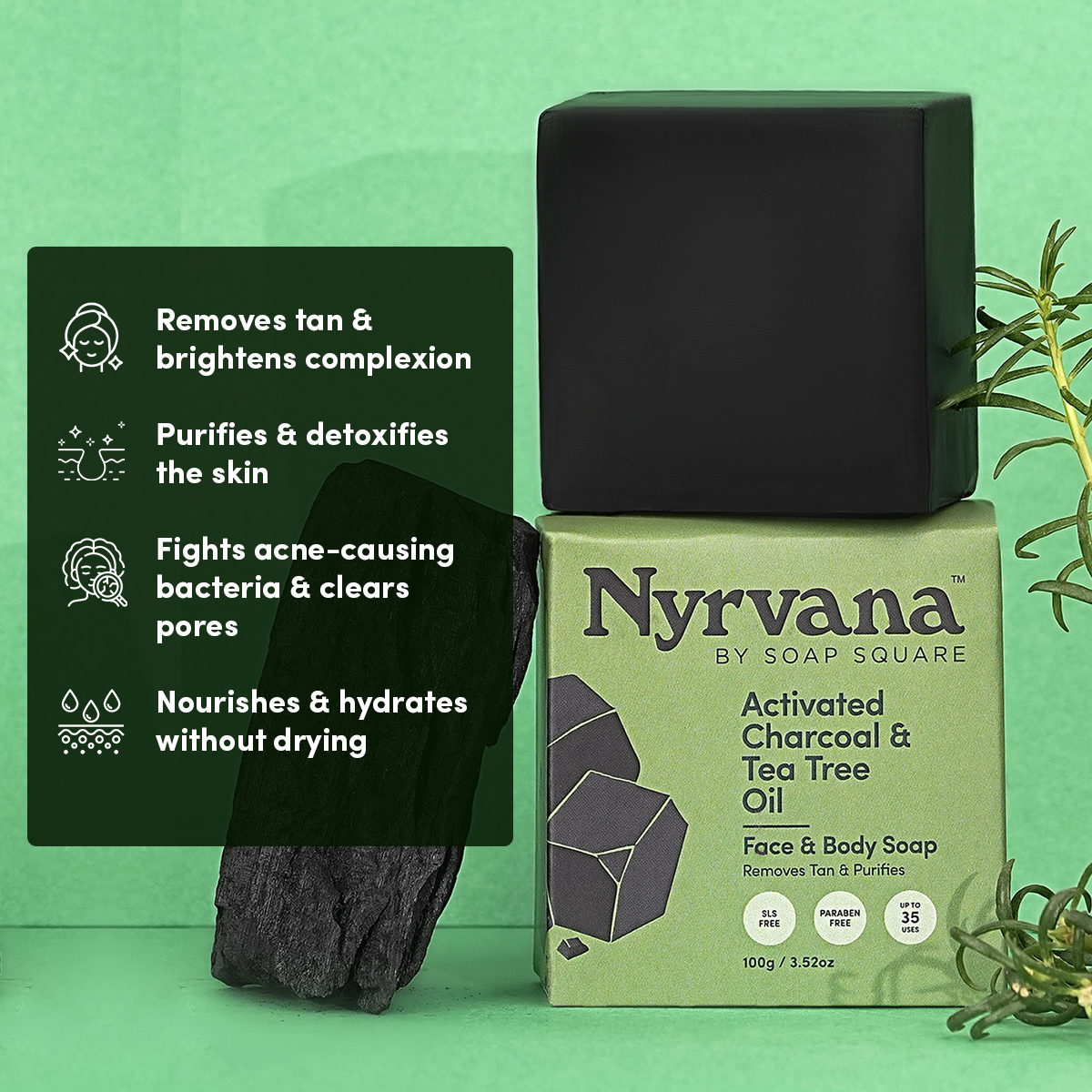 Activated Charcoal & Tea Tree Oil Soap