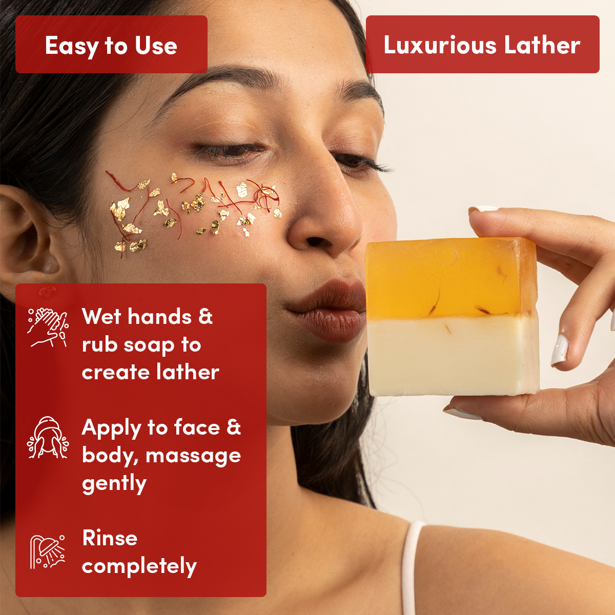 Saffron with Shea Butter Soap