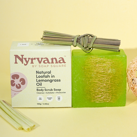 Natural Loofah in Lemongrass Oil Soap