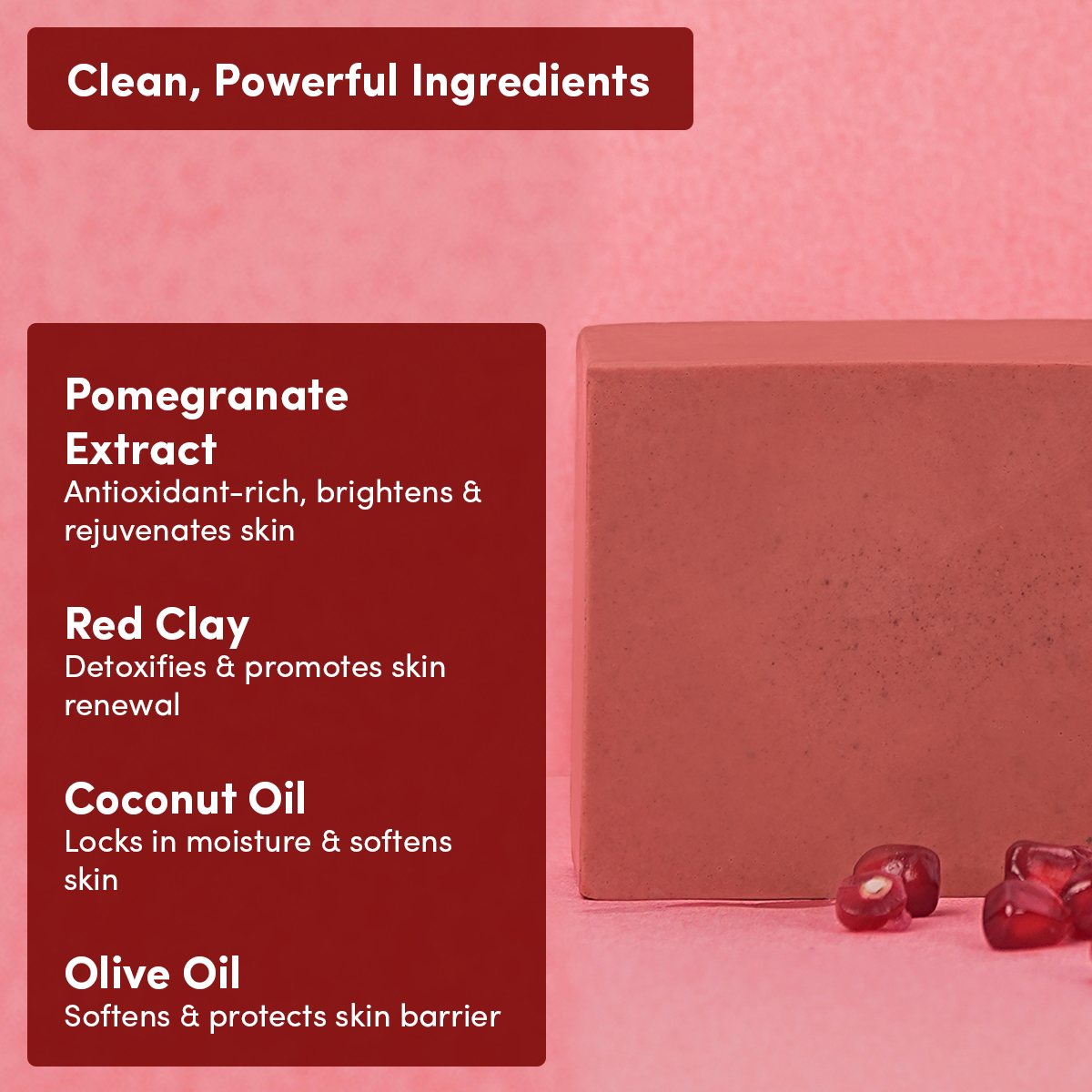 Pomegranate & Red Clay & Soap