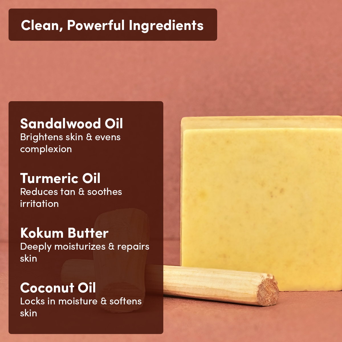 Sandalwood & Turmeric with Kokum Butter Soap