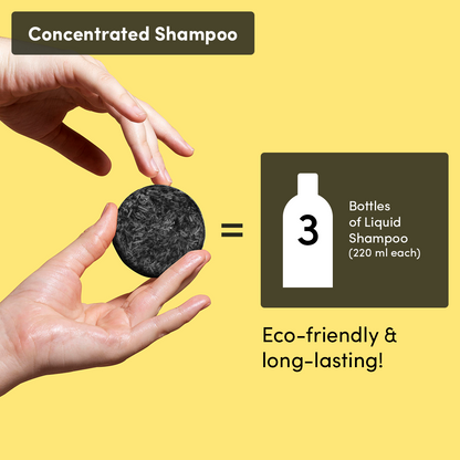 Activated Charcoal & Lime Shampoo Bar (For Oily Scalp & Hair)