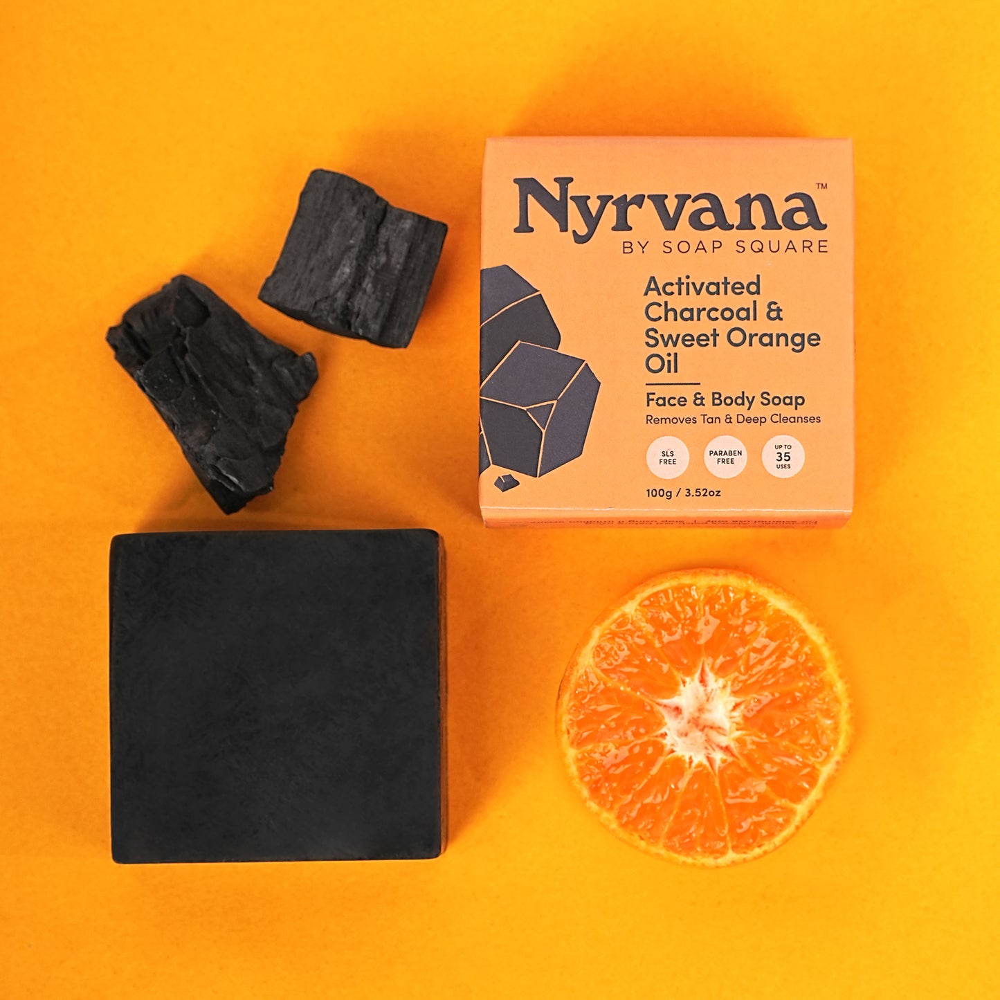 Activated Charcoal & Sweet Orange Oil Soap