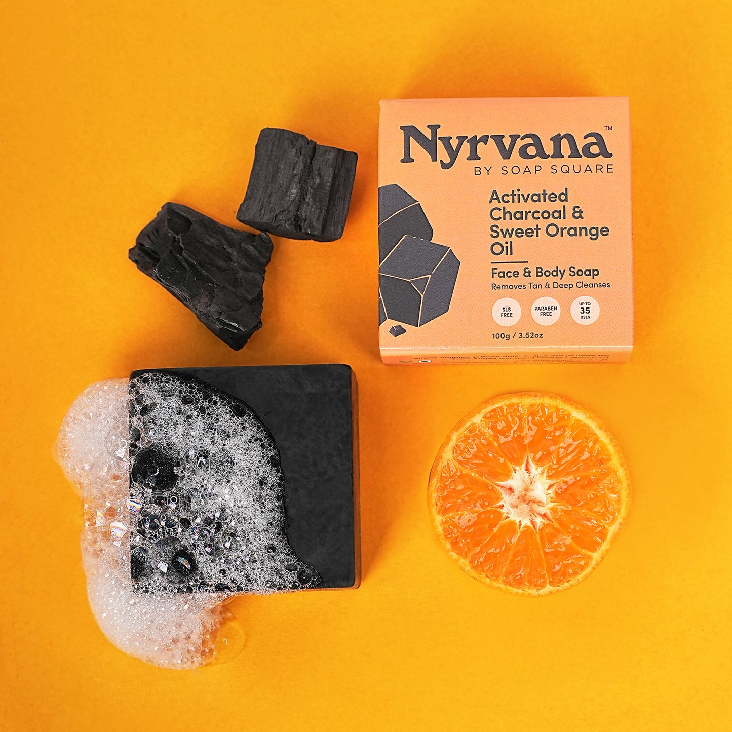 Activated Charcoal & Sweet Orange Oil Soap