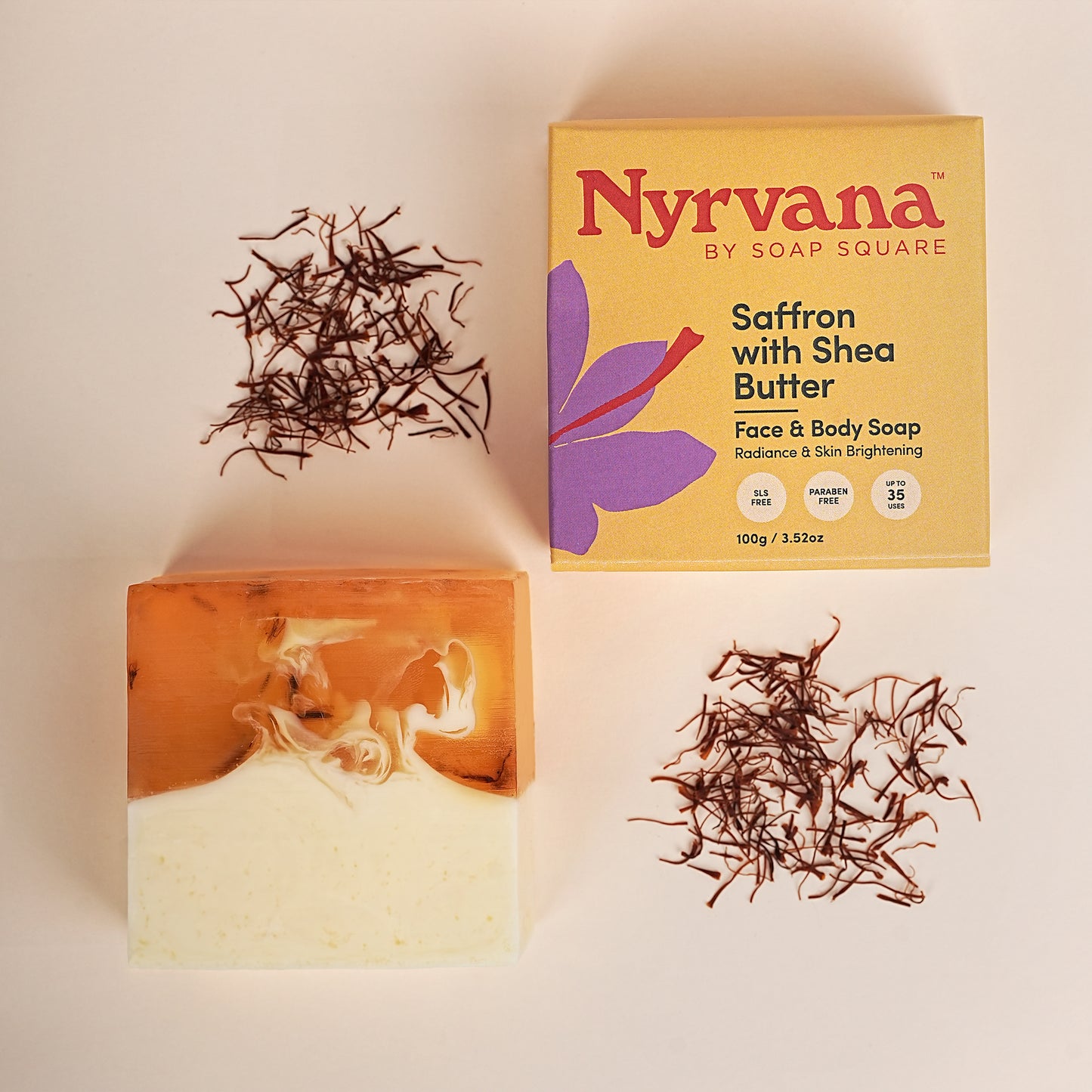 Kashmiri Saffron with Shea Butter Soap