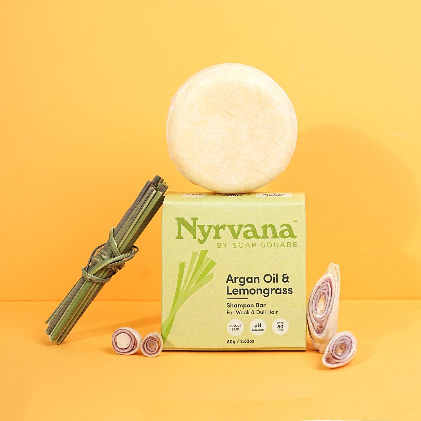 Argan Oil & Lemongrass Shampoo Bar (for nourishment & healthy growth)