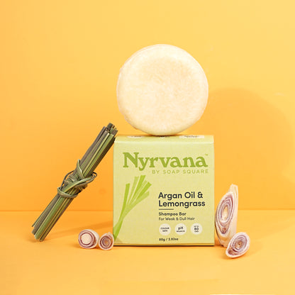 Argan Oil & Lemongrass Shampoo Bar (for nourishment & healthy growth)