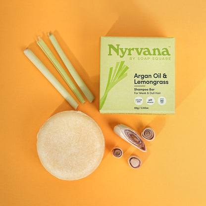 Argan Oil & Lemongrass Shampoo Bar (for nourishment & healthy growth)