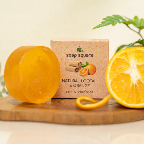 Natural Loofah in Orange Oil Soap