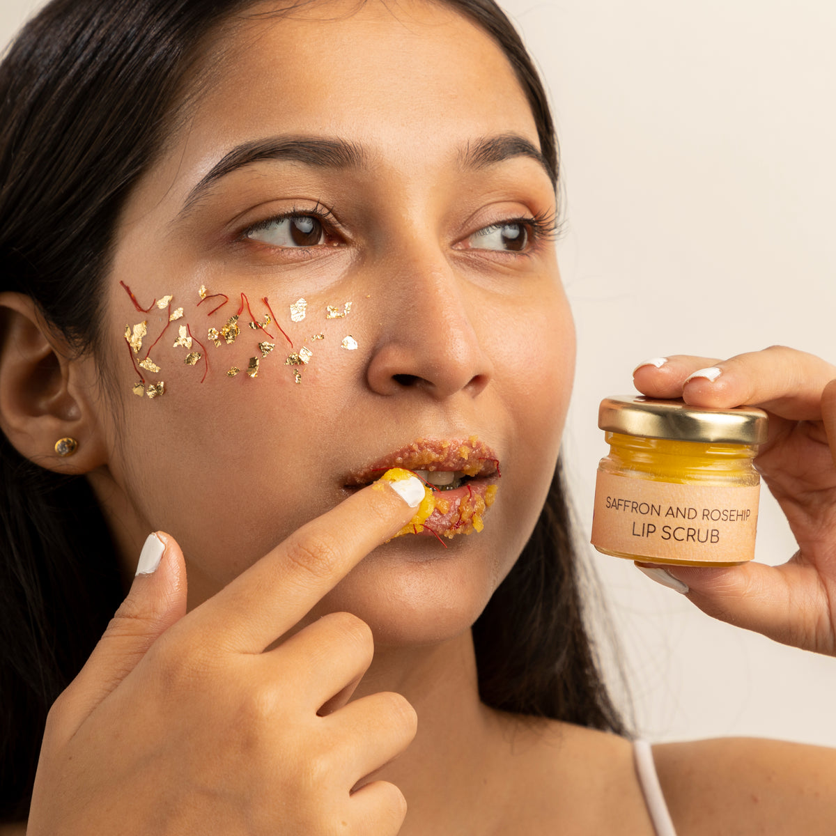 Saffron and Rosehip Lip Scrub